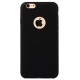 Capa Silicone Iphone Logotipo Preta