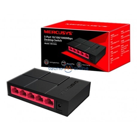 Switch Mercusys  5 Portas GIGABIT 10/100/1000Mbps