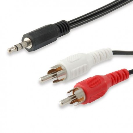 Equip Cabo Áudio Mini Jack 3.5mm Macho para 2 RCA