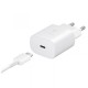 SAMSUNG 25WPD ADAPTER SUPER FAST CHARGING USB–C COM CABO BRANCO