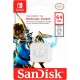 Cartão de Memória Micro SD SANDISK 64GB Nintendo Switch