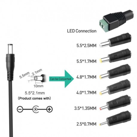Transformador Universal 12V 2A Com 7 Tips