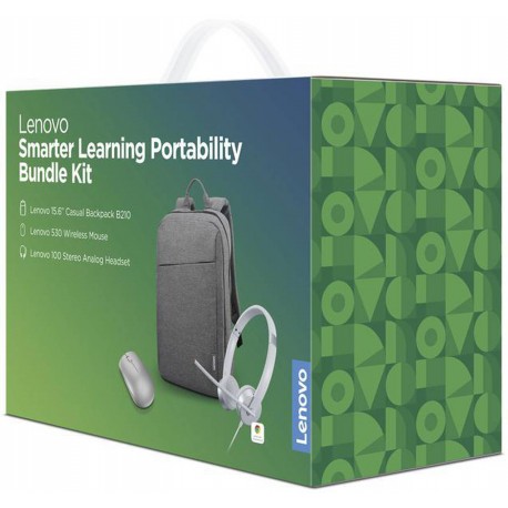 BUNDLE KIT  LENOVO: MOCHILA B210 + HEADSET 100 + RATO 530